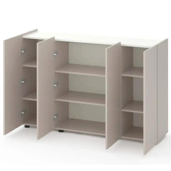 Comodă Nex Home B020 92 x 140 x 35 / LPAL / Cashmere White Snow photo 2