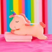 Jucărie moale ChiToys Animals Unicorn BB006 1+ / Pink photo 4