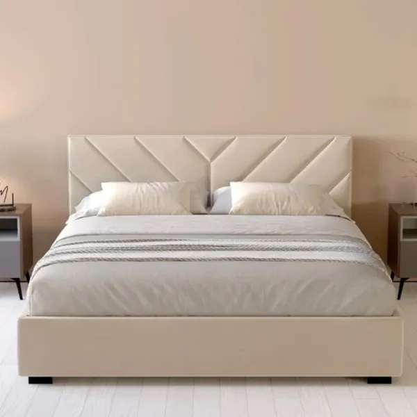 Кровать My-Style my-Kira 200 x 200 см / Фанера / Кремовый photo 2