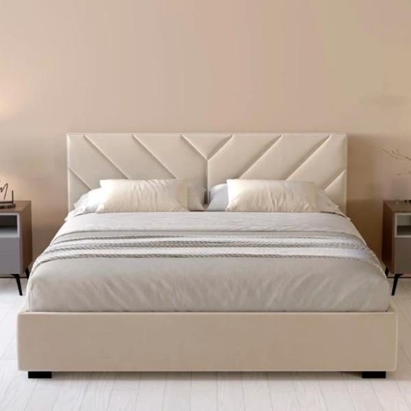 Кровать My-Style my-Kira 200 x 200 см / Фанера / Кремовый photo 2