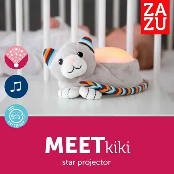 Lampă de veghe Zazu Kiki Gray / Baterie photo 4