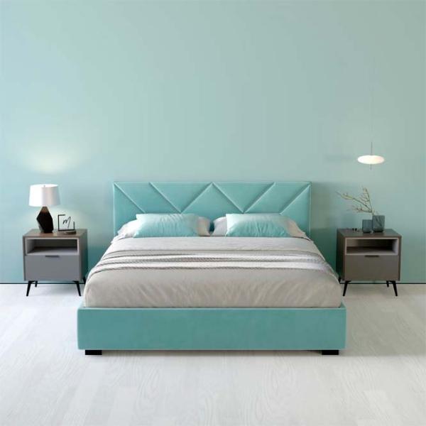 Кровать My-Style my-Nova 200 x 200 см / Фанера / Голубой photo 7