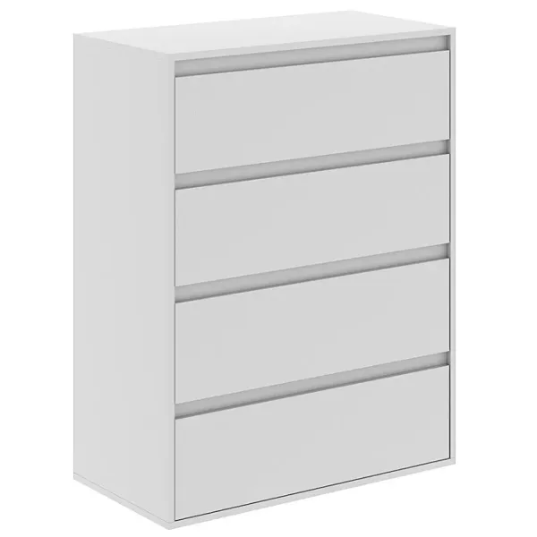 Комод Mobicasa 4 Light 103 x 80 x 42см / ДСП / Белый photo 1