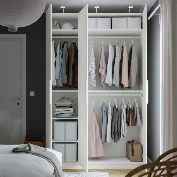 Шкаф Ikea Pax/Forsand 150 x 60см x 236.4 / ДСП / Белый photo 2