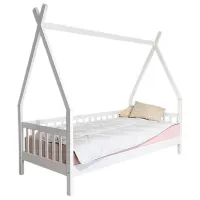 Pat pentru copii Mobicasa Alice 90 x 200 cm / Lemn / White