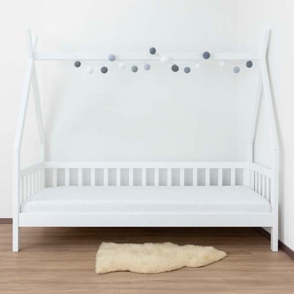 Pat pentru copii Mobicasa Alice 90 x 200 cm / Lemn / White photo 2 Pat pentru copii Mobicasa Alice 90 x 200 cm / Lemn / White photo 2