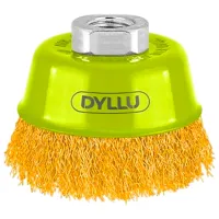 Чашечная щетка из гофрированной проволоки DYLLU DTCE1401 75 мм