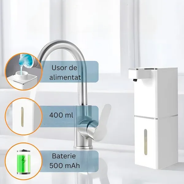 Дозатор жидкого мыла CleanWave P7 0.4л photo 4