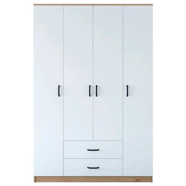 Шкаф Mirage Meble BA112 4D2S 140 x 51.5см x 210 / ЛДСП / Орех photo 2
