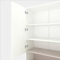 Dulap Nex Home B002 80 x 35 x 213 / PAL / Alb photo 3