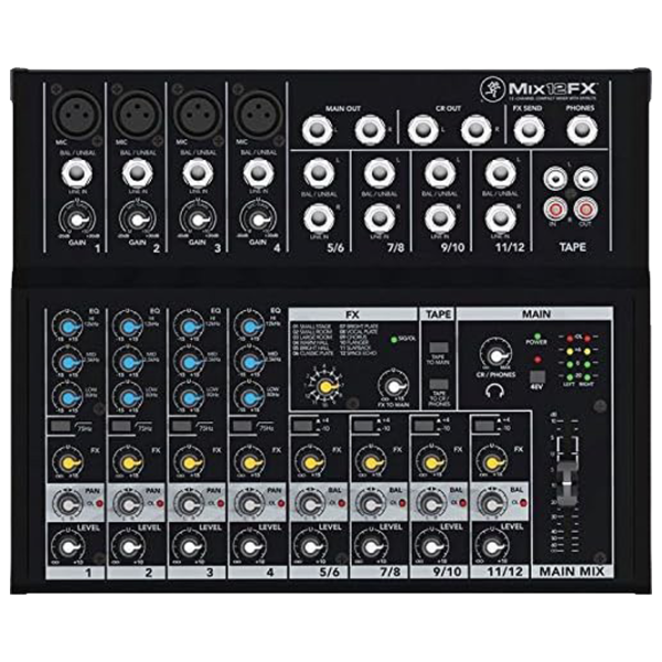 Миксер Mackie Mix12FX 12-Channel активный / 20 Гц - 20 кГц / Черный photo 3