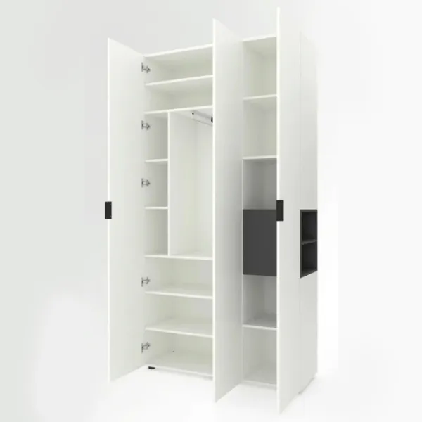 Dulap Nex Home A015R 120 x 42 x 230 / PAL / Alb photo 2