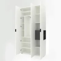 Dulap Nex Home A015R 120 x 42 x 230 / PAL / Alb photo 2
