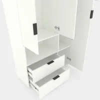 Dulap Nex Home A002L 100 x 42 x 230 / PAL / White Snow photo 3