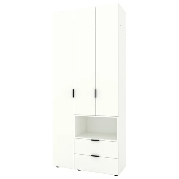 Шкаф Nex Home A002L 100 x 42см x 230 / ЛДСП / Белый Снег photo 4
