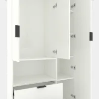 Dulap Nex Home A002L 100 x 42 x 230 / PAL / White Snow photo 5