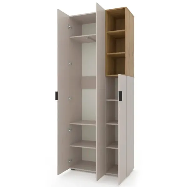Шкаф Nex Home A003R 90 x 42см x 230 / ЛДСП / Кашемир photo 2