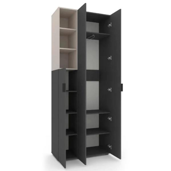 Dulap Nex Home A003L 90 x 42 x 230 / PAL / Antracite photo 2