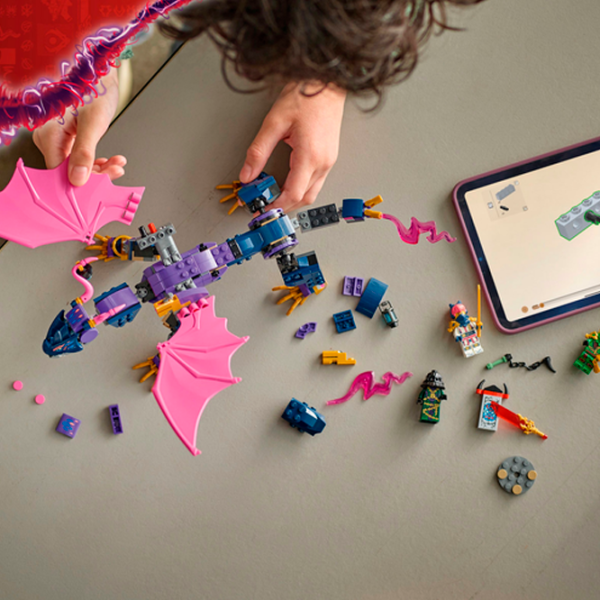 Constructor LEGO Rontu the Master Dragon Clasic/ Red photo 5