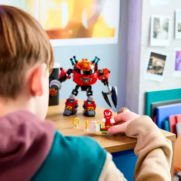 Constructor LEGO Knuckles vs. Dr. Eggman Egg Crusher Mech Clasic/ Blue photo 6