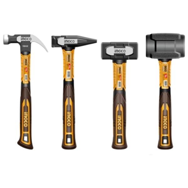 Set ciocane pentru așezarea plăcilor INGCO HCH9004 Oțel / Cauciuc /  photo 1