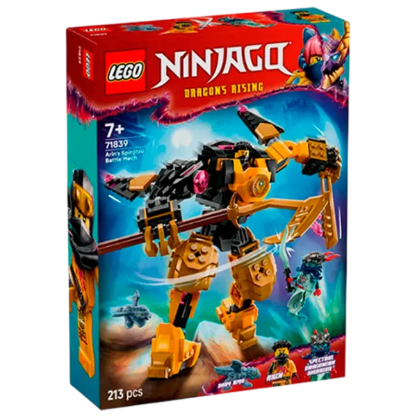 Constructor LEGO Arin's Spinjitzu Battle Mech Robot/ Yellow photo 1