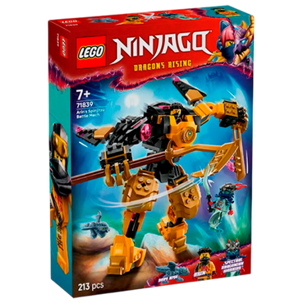 Constructor LEGO Arin's Spinjitzu Battle Mech Robot/ Yellow photo 1