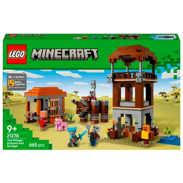 Constructor LEGO The Pillager Outpost & Ravager Clasic/ Brown photo 1