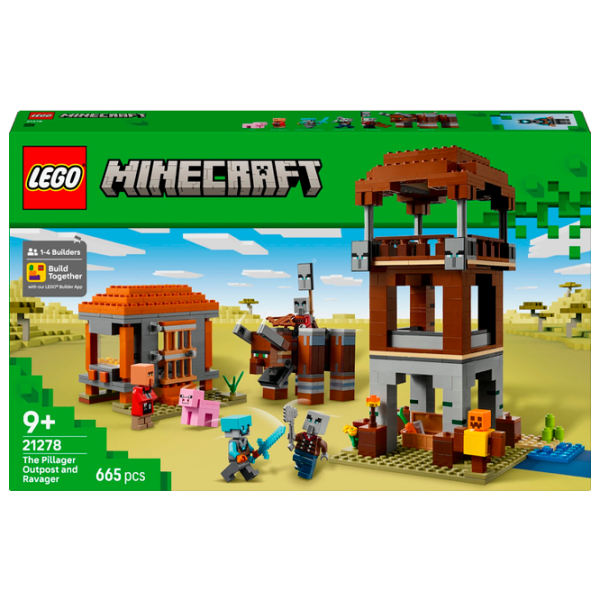 Constructor LEGO The Pillager Outpost & Ravager Clasic/ Brown photo 1