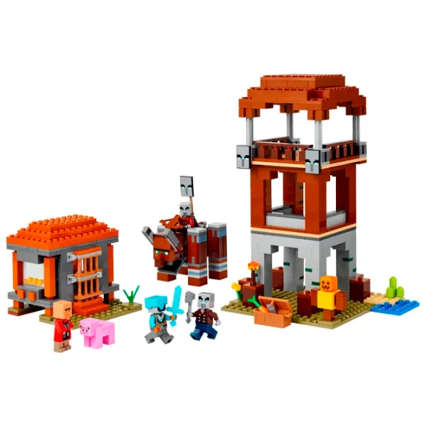 Constructor LEGO The Pillager Outpost & Ravager Clasic/ Brown photo 2