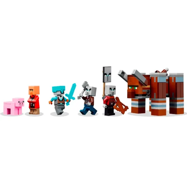 Constructor LEGO The Pillager Outpost & Ravager Clasic/ Brown photo 5