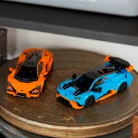 Constructor LEGO Lamborghini Revuelto & Lamborghini Huracán STO Mașină/ Multicolor photo 7