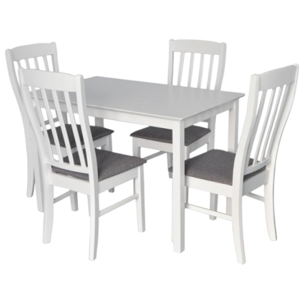 Set masă și scaune Evelin Gloria NV-10WP Dreptunghiulară / PAL / White photo 1