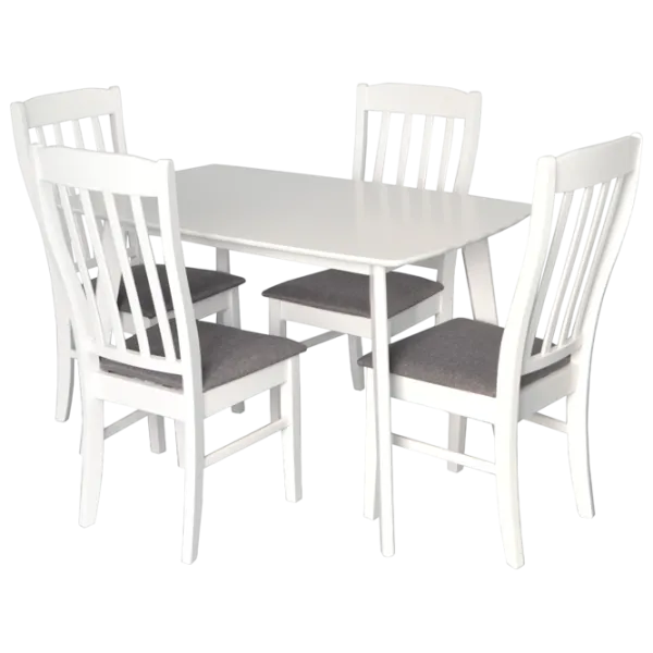 Set masă și scaune Evelin Cooper NV-10WP Dreptunghiulară / PAL / Gray photo 1
