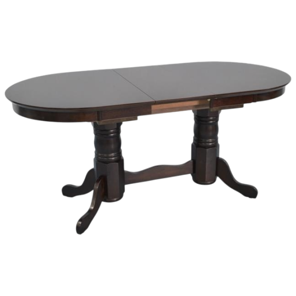 Set masă și scaune Evelin HV-31N + 4 F-789 Ovală / PAL / Chocolate photo 4