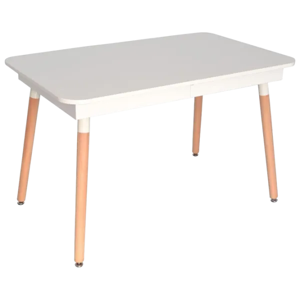 Set masă și scaune Evelin DT 431-1R Wo + 4 XR-154 Dreptunghiulară / PAL / Beige photo 2