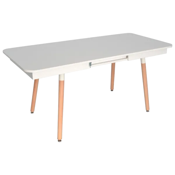 Set masă și scaune Evelin DT 431-1R Wo + 4 XR-154 Dreptunghiulară / PAL / Beige photo 3