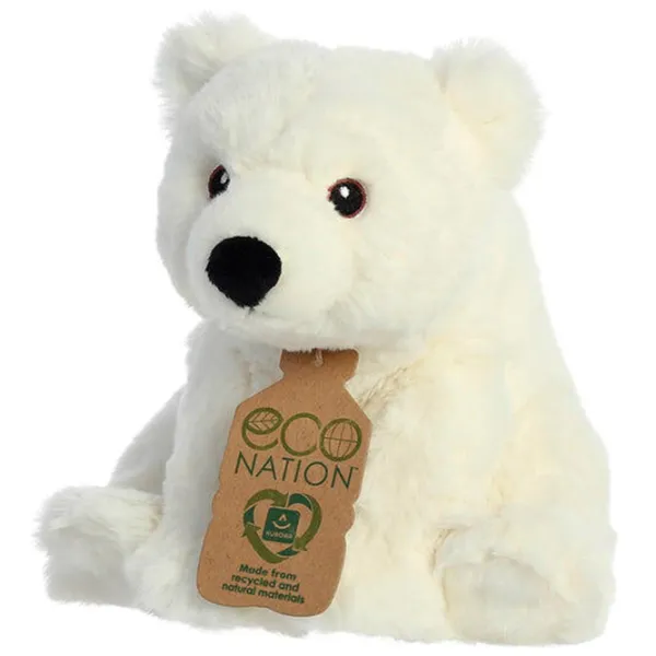 Jucărie moale Aurora Eco Urs polar 200021A 1+ / White photo 3