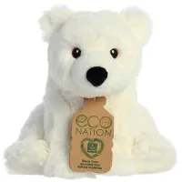 Jucărie moale Aurora Eco Urs polar 200021A 1+ / White photo 6
