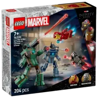 Constructor LEGO Iron Man & War Machine vs. Hammer Drones Scenă din film/ Multicolor