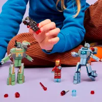 Constructor LEGO Iron Man & War Machine vs. Hammer Drones Scenă din film/ Multicolor photo 4