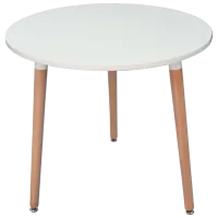 Set masă și scaune Evelin 404-1 + 3 XR-154WO Rotundă / PAL / Beige photo 3