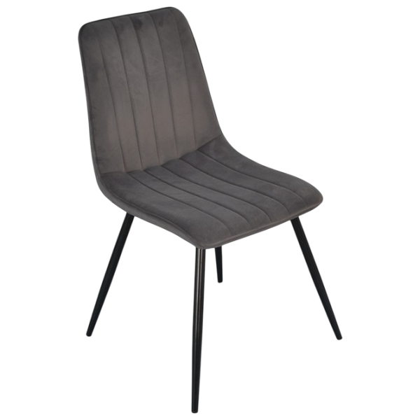 Set masă și scaune Evelin 402-3B + 4 XR-154B Rotundă / PAL / Dark Gray photo 2