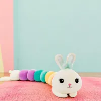 Jucărie moale ChiToys Animals Bunny JRK3159 1+ / White photo 5
