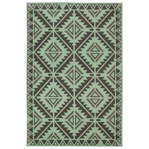 Ковер Covoare Ungheni Flat Green Black / Полипропилен photo 1