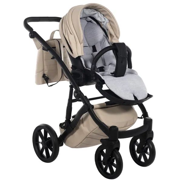 Cărucior pentru copil Junama Space Eco SPACEECCO02/ Beige photo 3