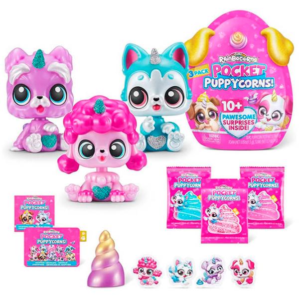 Jucărie moale Zuru Pocket Puppycorn 9284 3+ / Multicolor photo 3