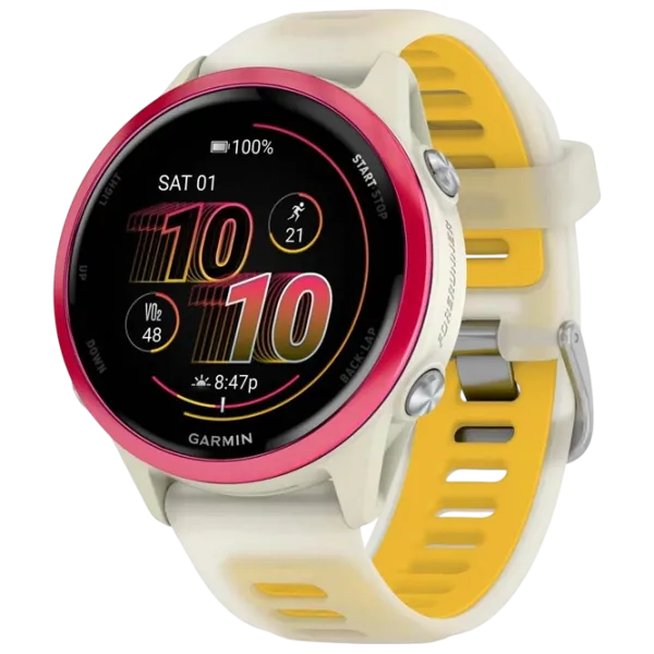 Умные часы Garmin Forerunner 570 1.2" / 42 мм / Кость - Манго / 010-02970-02 photo 1