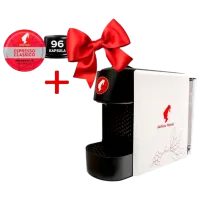 Кофемашина Julius Meinl Бариста Мини + Капсулы Эспрессо Классико  / 0.7 л / Черный