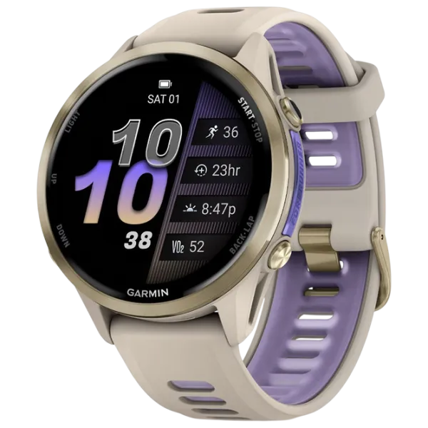 Ceas inteligent Garmin Forerunner 970 1.4" / 47 mm / Grey - Translucent Indigo / 010-02969-12 photo 1